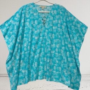 Women's Blue Floral Top